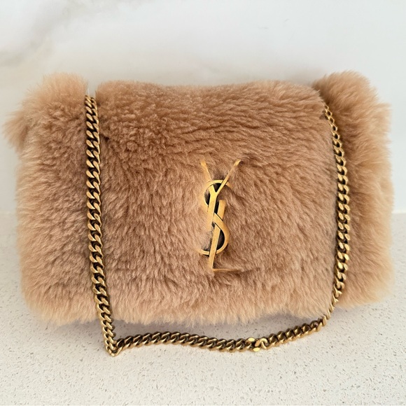 YSL Saint Laurent Kate Shearling Shoulder Bag - Picture 3 of 11